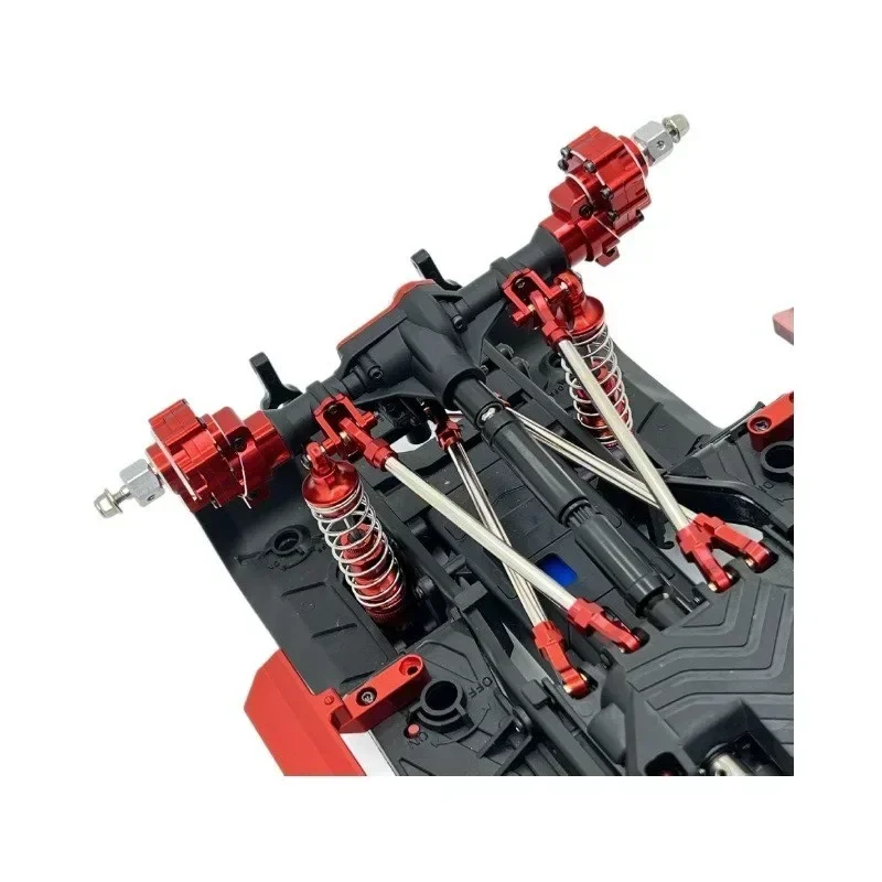 Conector de copa del eje trasero para WLtoys 104006 104010 104020 104026 RC, Kit de piezas de accesorios OP de actualización de Metal para coche