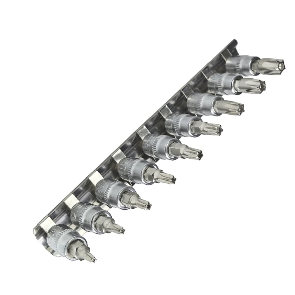 9 teile/satz 5 Punkt Stern Torx-schraubendreher Bit 1/4 Zoll Stick Buchse Pentalobe TS10 TS15 TS20 TS25 TS27 TS30 TS40 TS45 TS50 Hand Werkzeug – Detail 8
