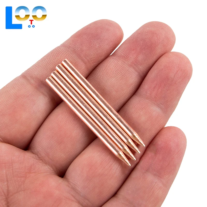 2 шт., 50 мм, 18650, литиевая батарея, электрод для точечной сварки, наконечник для высокодетальных проектов, 18650, игла для точечной сварки