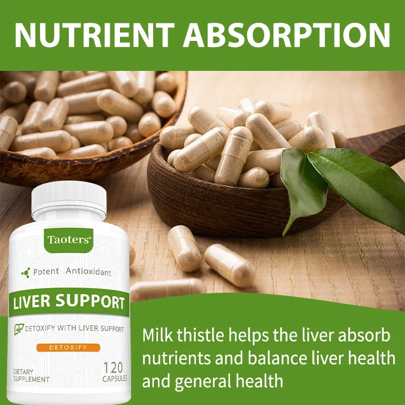 Cardo mariano premium, suplemento para la salud del hígado, potenciador del metabolismo, regulación del labio, desintoxicación del hígado, sin gluten, sin OGM, 120 cápsulas