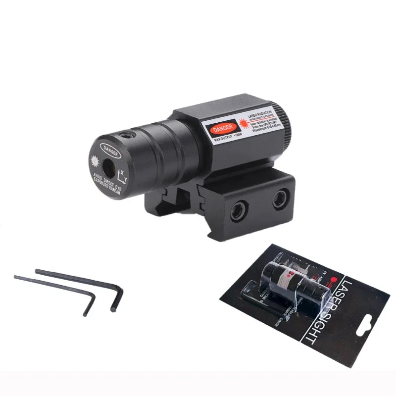 Mini Tactische Red Dot Laser Sight voor Geweer Pistool Schieten Jachtgeweer met 650nm Verstelbare 11/20mm Sight & Accessoires