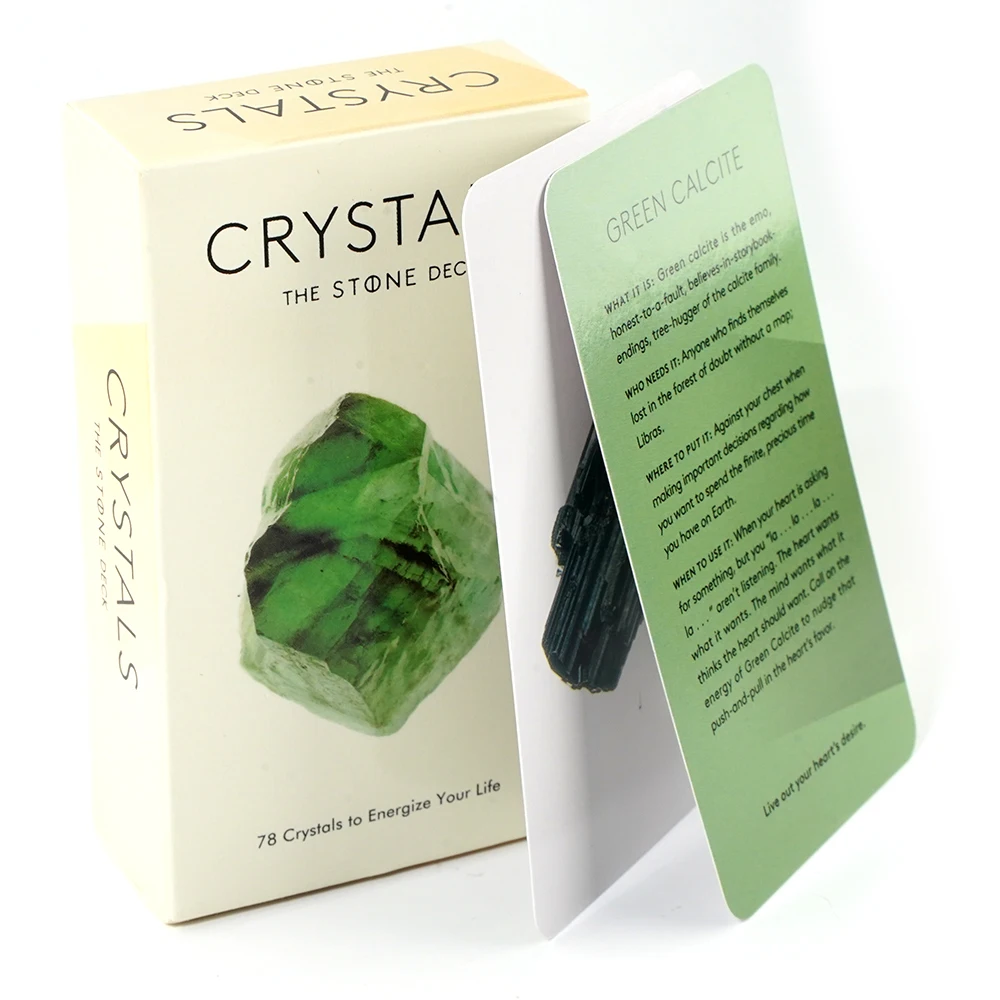 

Crystals The Stone Deck Card Deck Travel Version Oocket Size