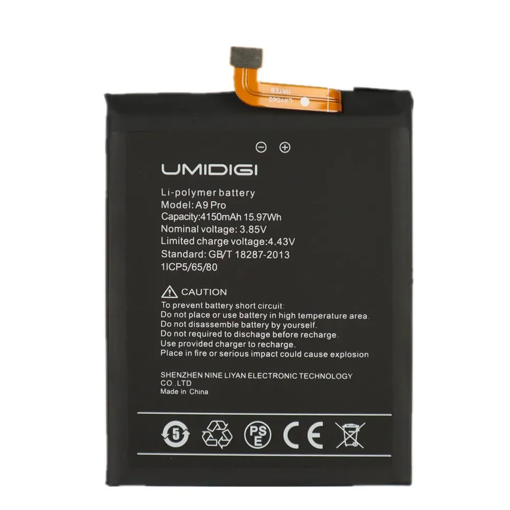 2024 Years New 4150mAh A 9 PRO Original Battery For UMI Umidigi A9 Pro A9Pro Phone Replacement Bateria Batteries In Stock