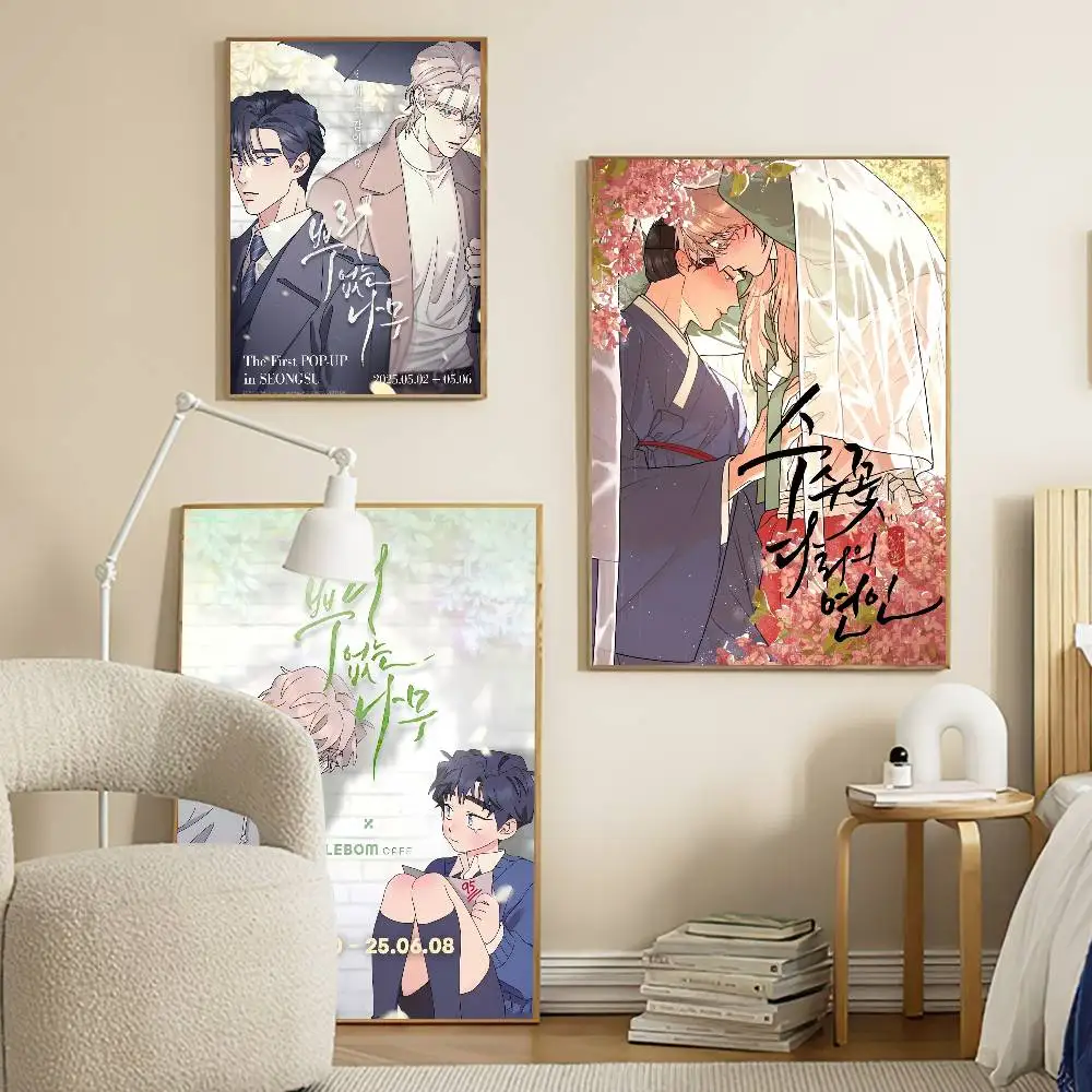 A Tree Without Roots Bl Anime Classic Vintage Posters HD Quality Wall Art Retro Posters for Home Room Wall Decor