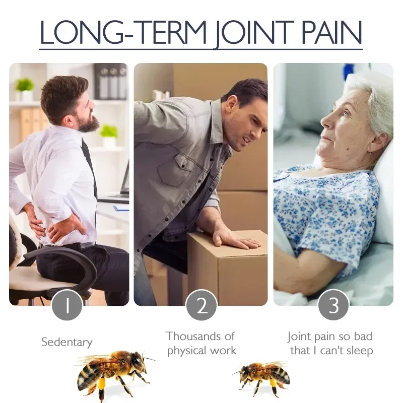 Bee Venom Joint Ointment Relieves Pain in The Lumbar Spine Hands Feet Joints Shoulders and Neck. Massage  Care Cream