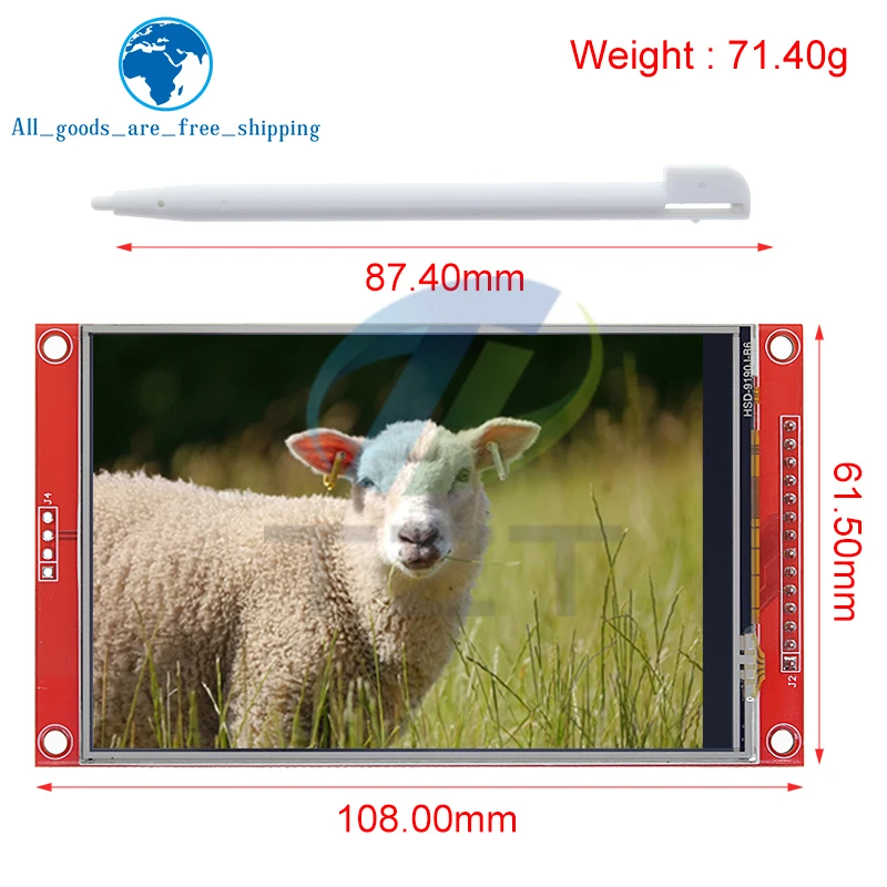 Accessoires électroniques avec puce de pilote ST7796, technologie d'écran LCD TFT 4.0 pouces éventuelles I série 480x320 HD