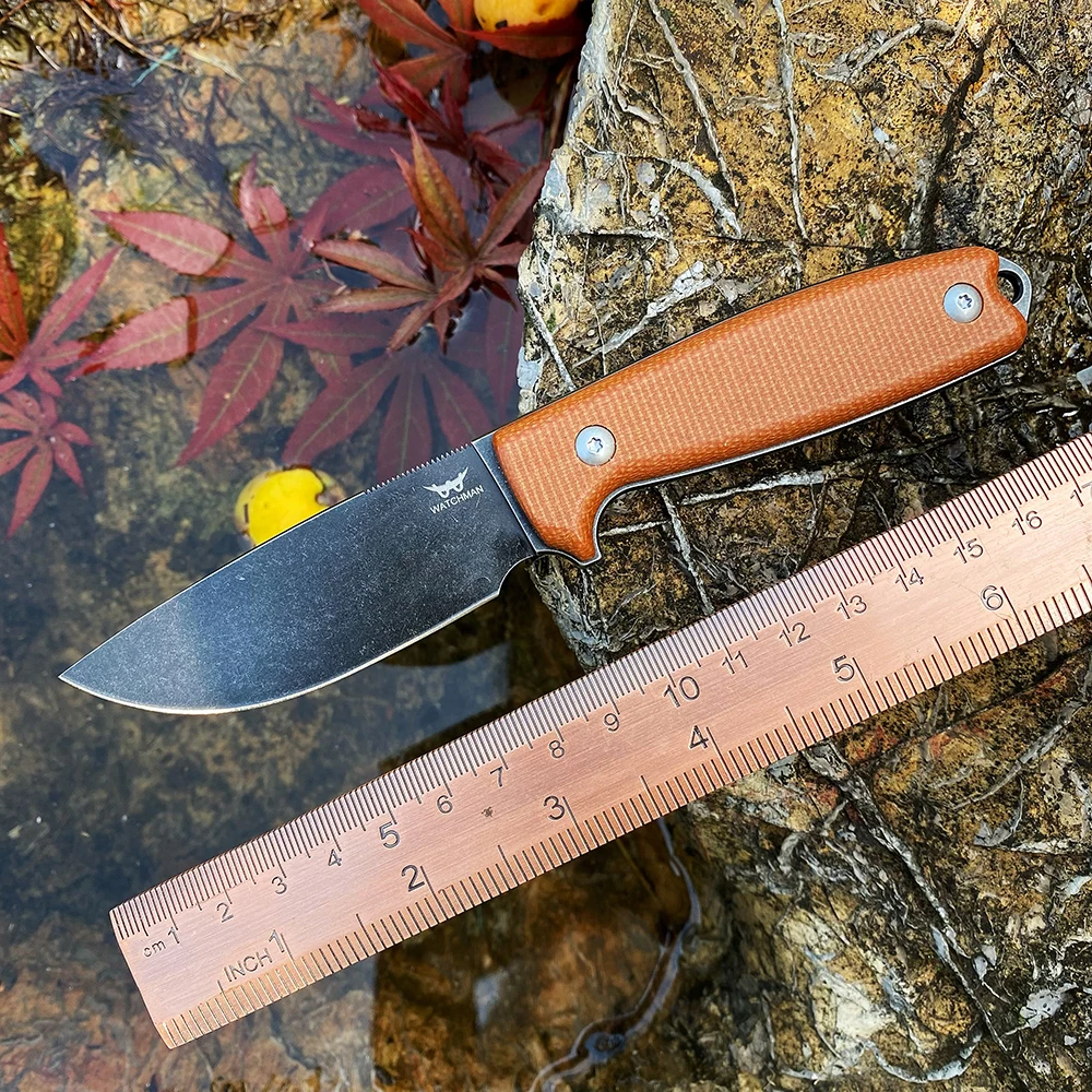 WF222 Fixed Blade Bushcraft Knife Full tang Hunting Straight Knives Camping tactical Survival Knife Tool