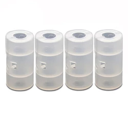 6PCS AA to C Battery Adapter Holder Case Converter Switcher LR06 AA to C LR14 Size Battery Storage Box