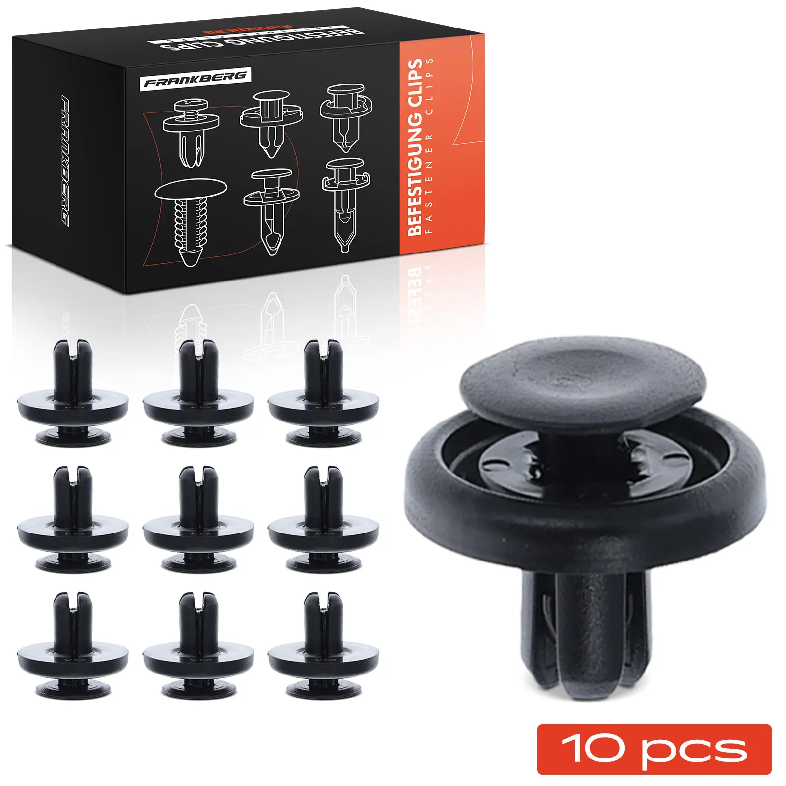 Frankberg 10x bevestigingsclips voorste boogspatbord voor Lexus IS III GS ES CT ZWA10 Toyota Verso Van 22439