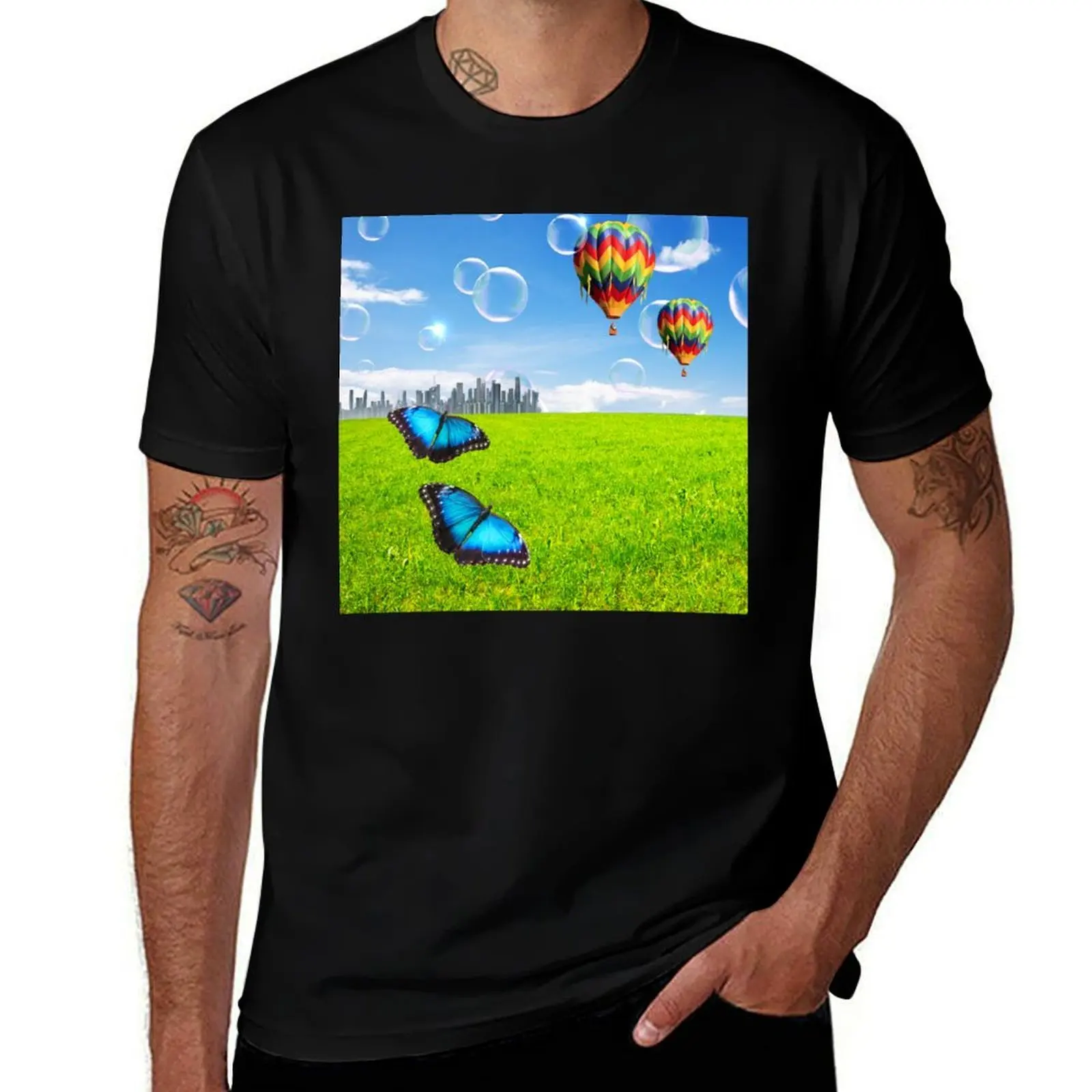 

frutiger aero T-Shirt luxury designer blacks Blouse T-shirts for men cotton
