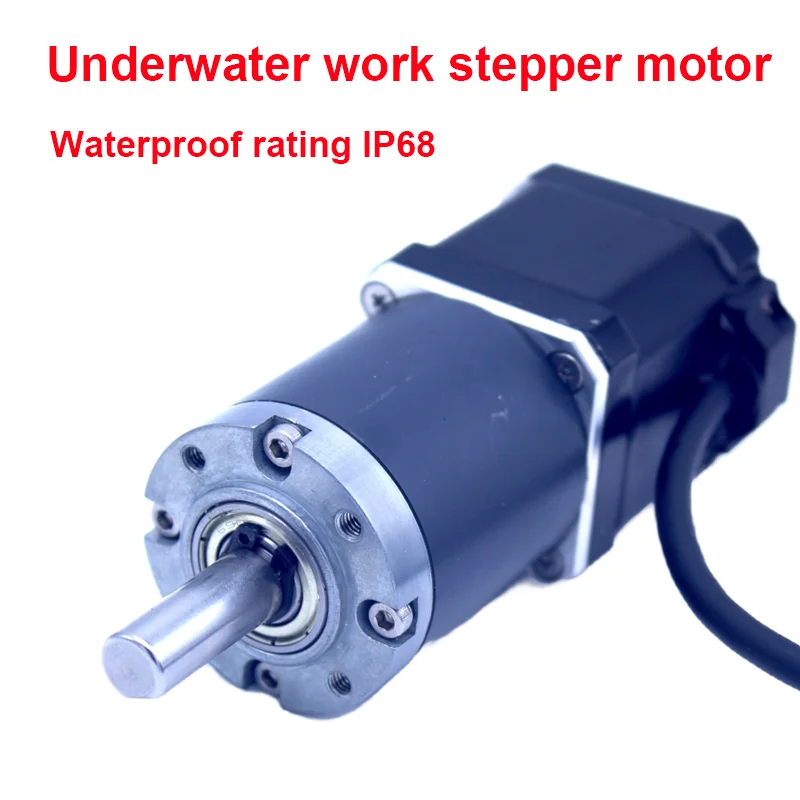 

15Н. m 42-48 планетарный IP68 водонепроницаемый шаговый двигатель пыленепроницаемый с высоким крутящим моментом и высокой точностью с планетарным редуктором 3,7-720