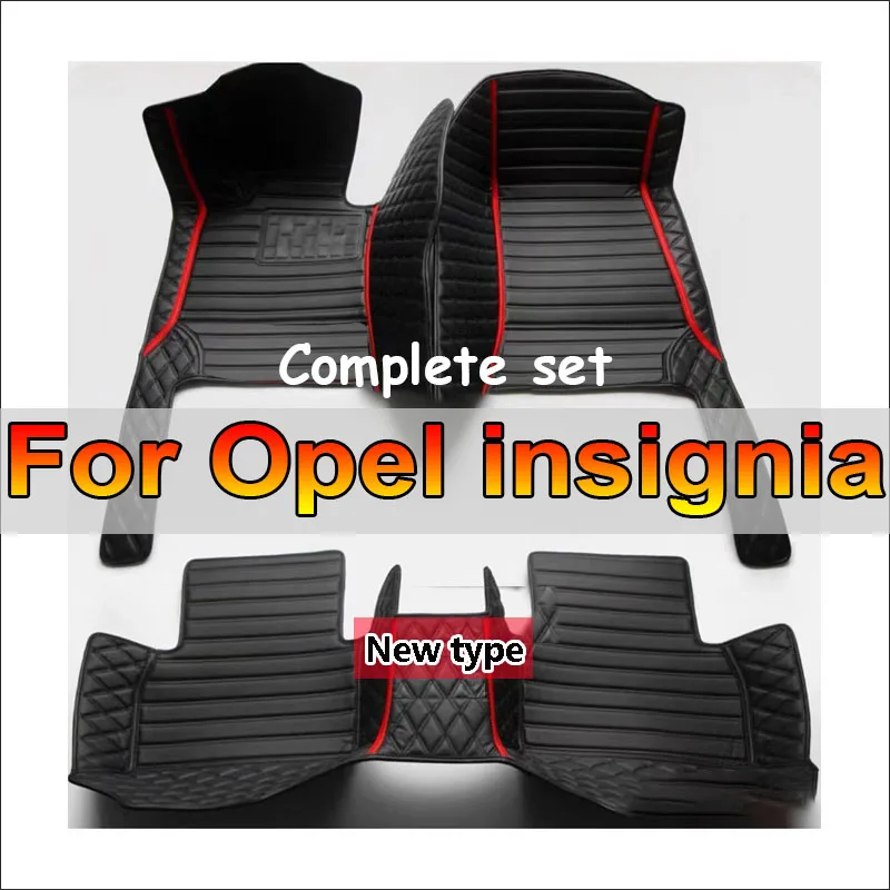 Custom Car Floor Mats For Opel Vauxhall insignia 2009 2010 2011 2012 2013-2016 Leather Rugs Auto Interior Accessories Car