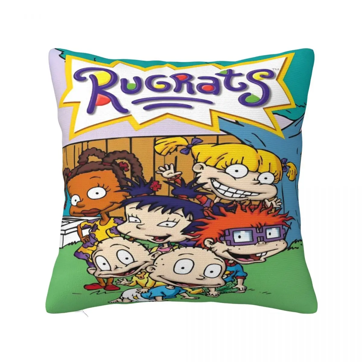 Decorative Pillowcase Rugrat Reptar Schematic Anime Accessories Home Pillow Case Cover Zippered Multiple Sizes Drop Shipping