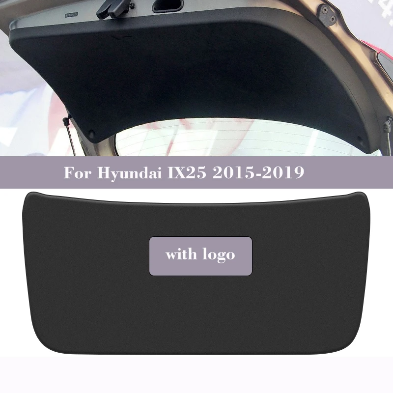 

Car Rear Trunk Tailgate Anti-kick Protective Mat For Hyundai IX25 2015 2016 2017-2019 Anti-Scratch PU Leather Decoration Pad