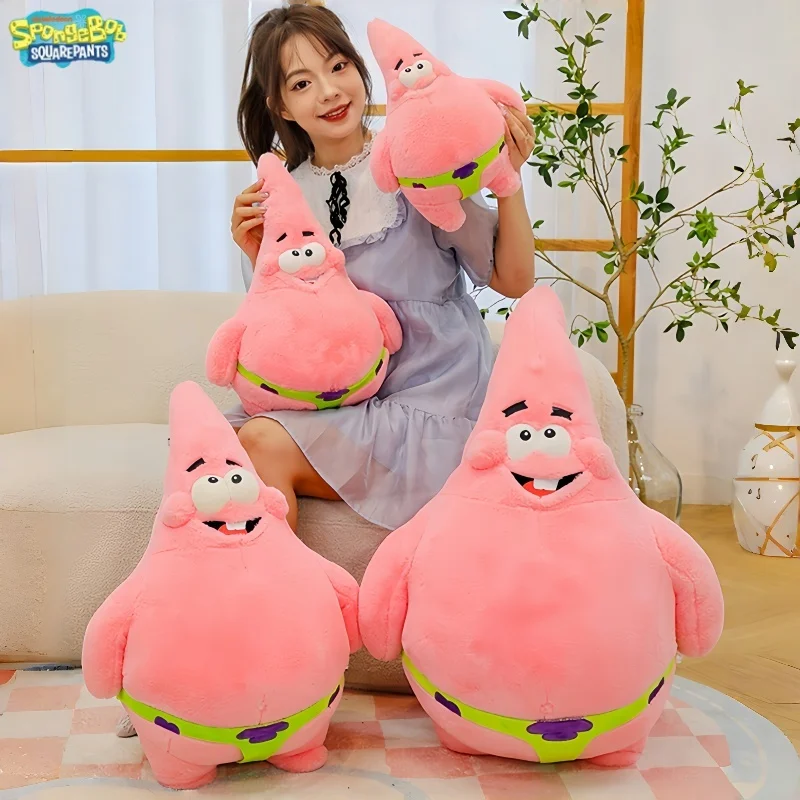 

Мягкая игрушка Губка Боб и Патрик Стар, 35/50/70 см, большой размер, мультяшный аниме-стиль, милый, удобный, мягкий, подарок для детей