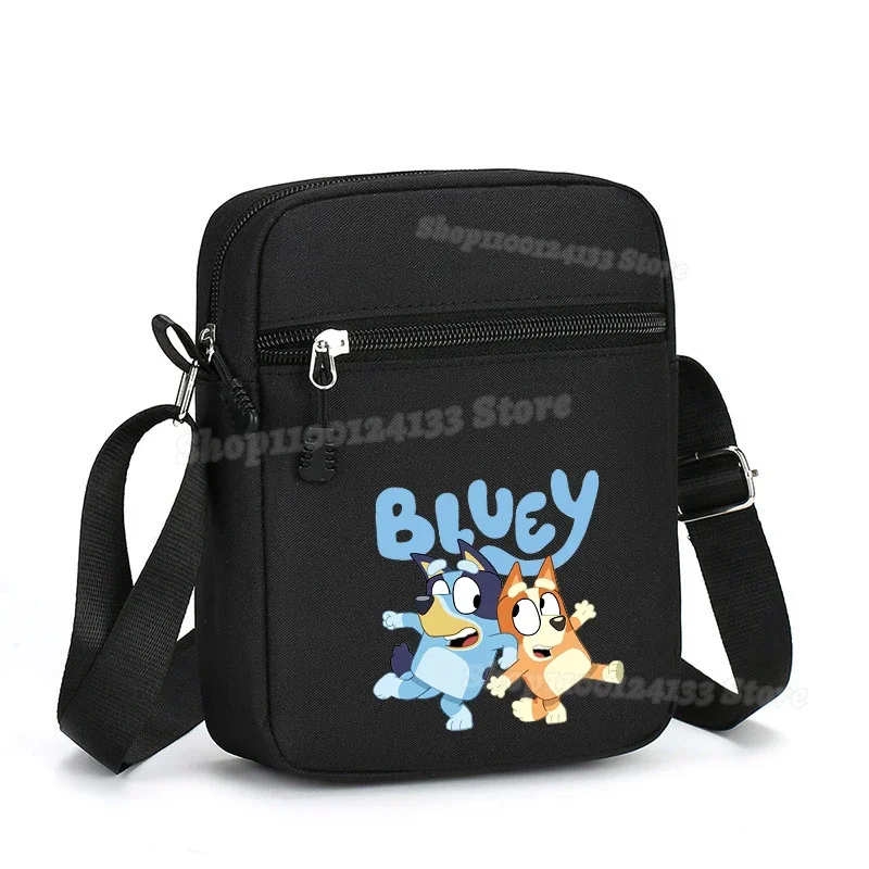 Bluey Shoulder Bag Men's Woman Crossbody Mini Bag Bingo Chilli Cartoon Anime Oxford Simple Casual Mobile Phone Handbag Cute Gift