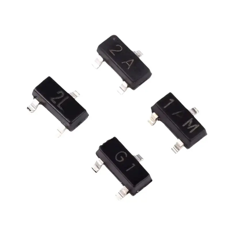 100 Stück MMBT3904 5551 3906 2N5401 Transistor 1AM 2A G1 2L SMT SOT23 NPN/PNP – Detail 3