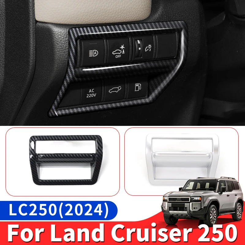 For Toyota Land Cruiser 250 2024 1958 Prado LC250 Main Driving Below Adjustment Panel Decoration Sticker,Interior Accessories