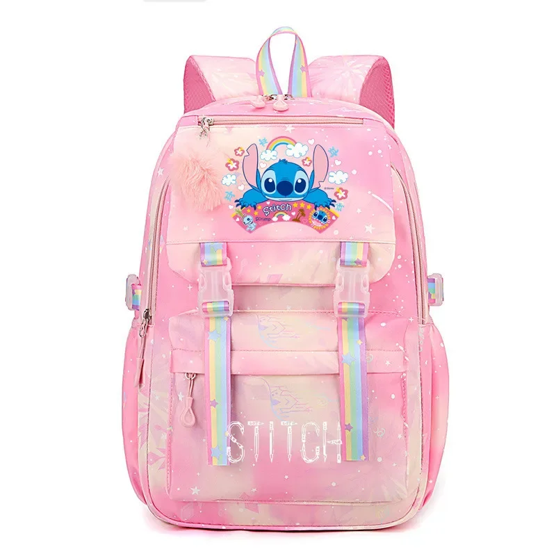 2024 New Stitch Lovable Printed Schoolbag Primary School Junior High School Students Backpack Large-capacity Leisure Backpack image 5