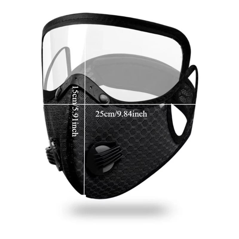Abnehmbare Schutzbrille, Fahrrad-Schutzmaske, atmungsaktiv, Filtration, wiederverwendbares Design, warme, atmungsaktive Maske, staubdicht, warm – Detail 7