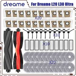 Dreame Bot L20 Ultra / L30 Ultra Replacement Parts Accessories Main Side Brush Hepa Filter Mop Dust Bag