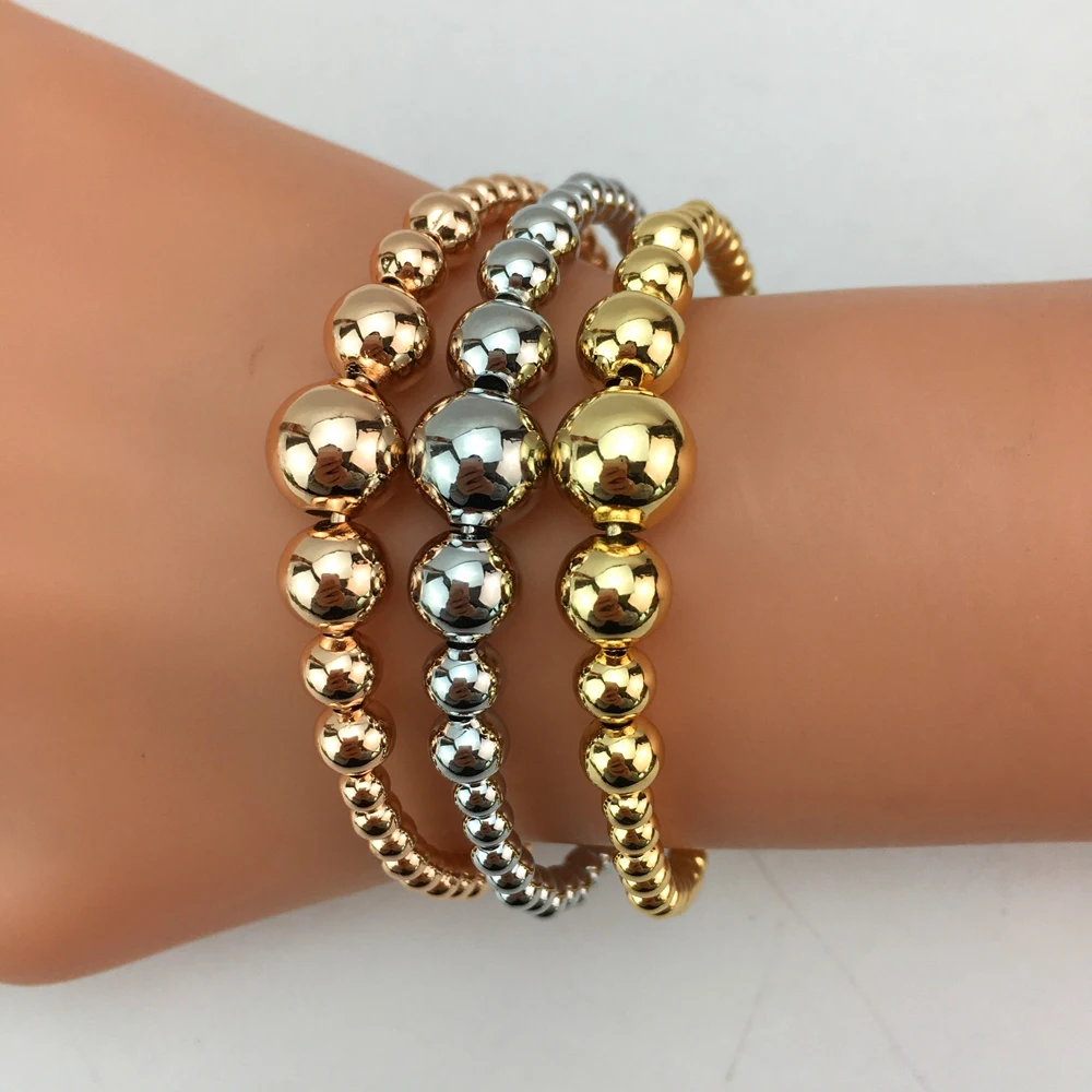 

2024 Women's Three Tones Bangles Multi 3 Piece Bracelets Fashion Bracelet Party Birthday Gift FHK17337