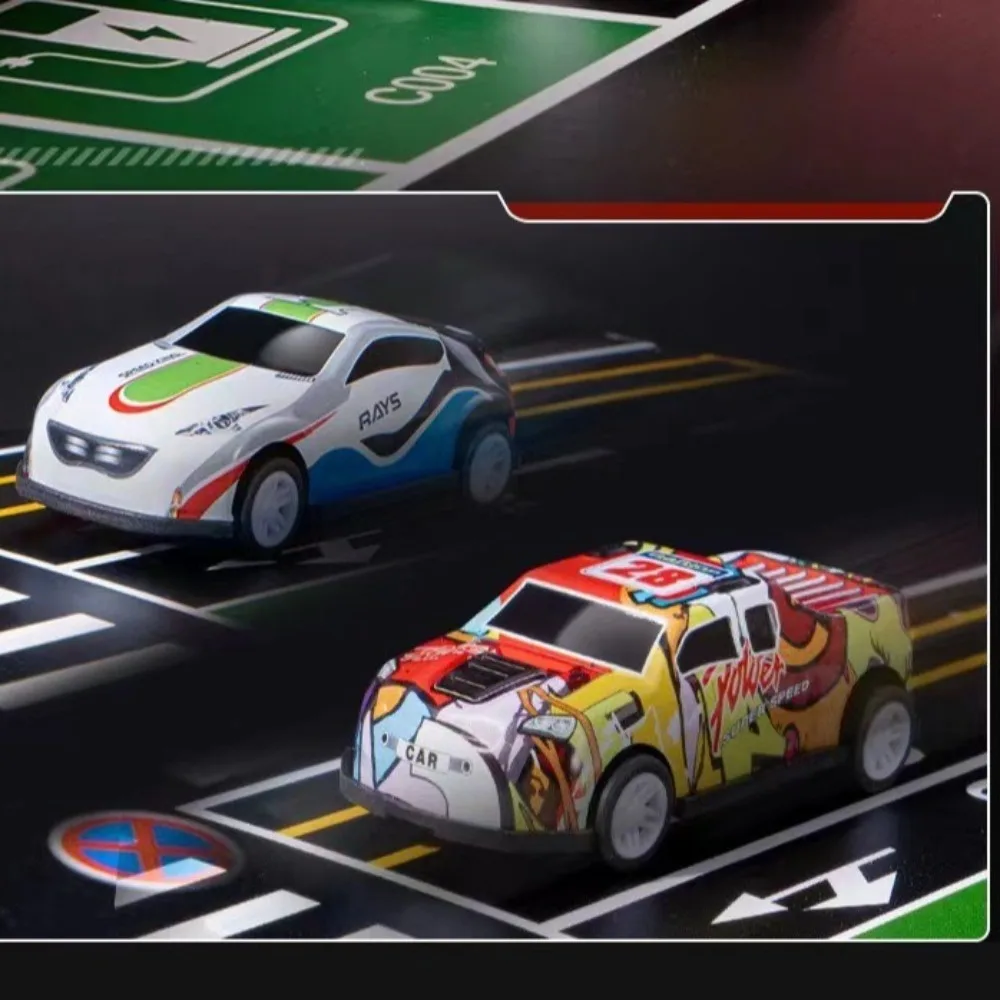 48 pezzi Nuovo set di mini auto in plastica Collezione di giocattoli Decorazioni per il desktop Inerzia Pull Back Cars Set di auto giocattolo classiche Regali di compleanno