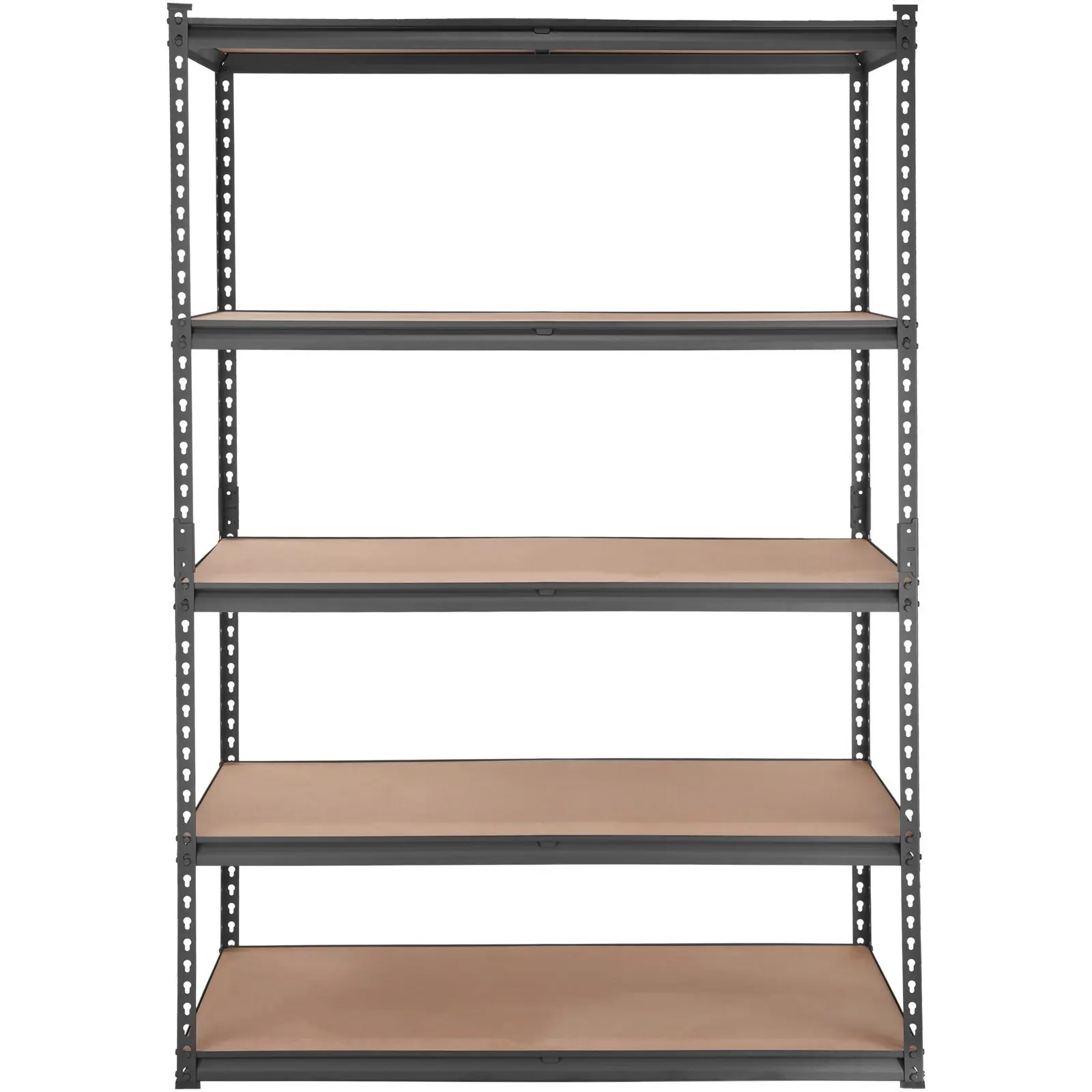 Storage Shelving Unit, 5-Tier Adjustable, 2000 lbs Capacity, Heavy Duty Garage Shelves Metal Organizer Utility Rack, Black, 48