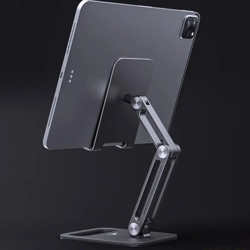 Multi-Angle Holder Tablet Dock Foldable Cradle Portable Desk 5-14''Fold-up Stand