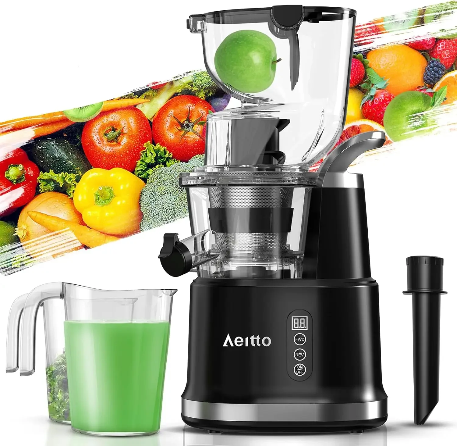 Cold Press Juicer, Juicer Machines with 3.3