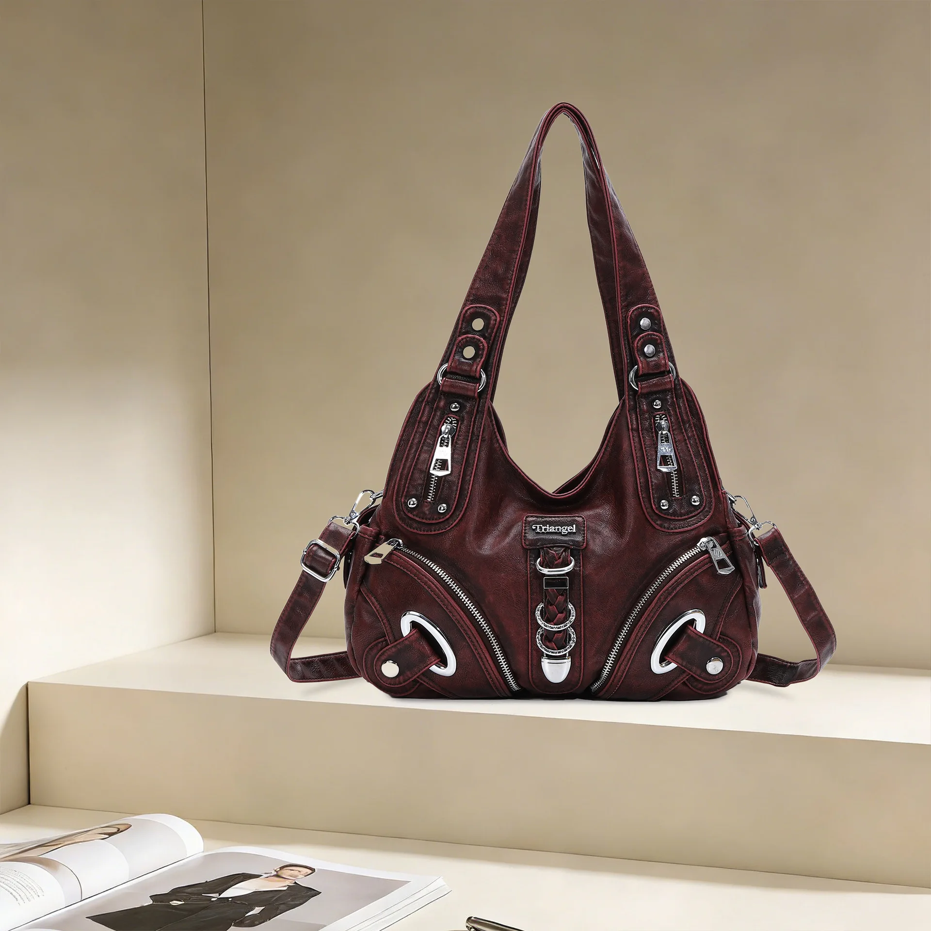 Women Handbags Fashion Leopard Shoulder Bag Large Tote Top-handle Shopping Pack Multifunctional Satchel Lady Hobos Big Purse - view 2