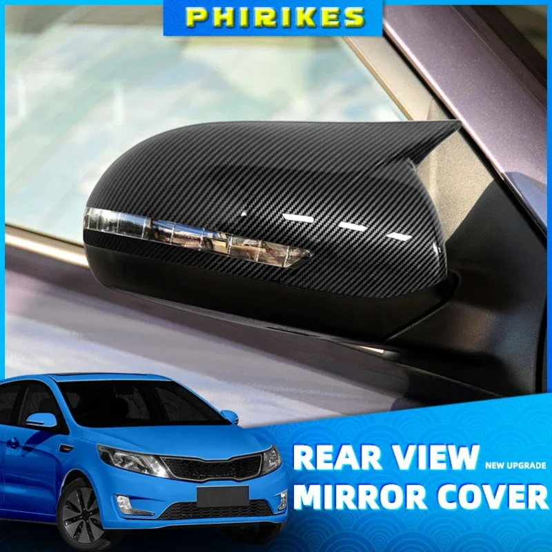 

For K2 Pegas 2011-2015 Rearview Mirror Cover Trim Rear view Mirrors Cover Sticker Auto Parts Car Styling