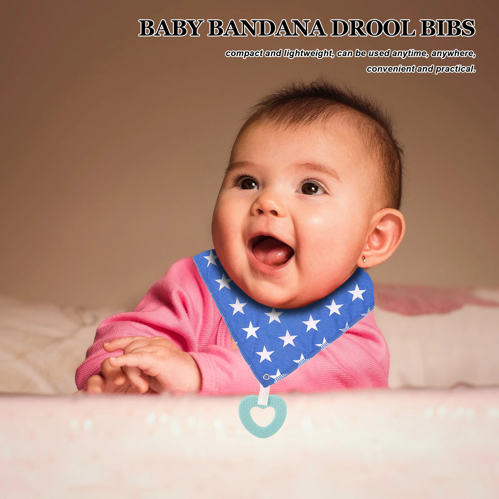 

2Pcs Baby Bandana Drool Bibs Cotton Triangular Lightweight Baby Bibs for Eating Newborn Boys Girls Toddler Eating Supplies