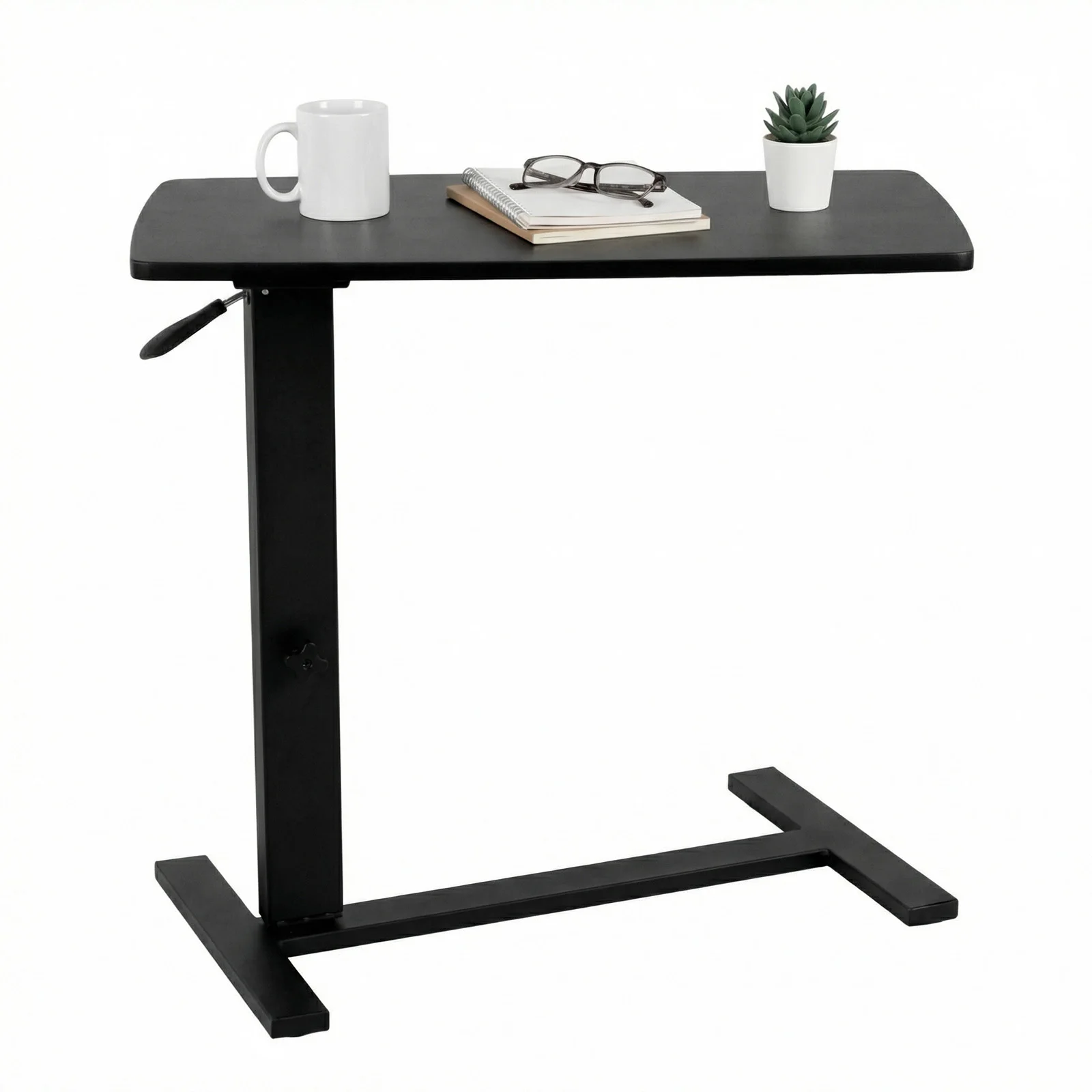 

Rolling Hospital Bed Table with Wheels Rolling Couch Desk 27.56-37.4in Adjustable Height for Living Room Bedroom Hospital Use