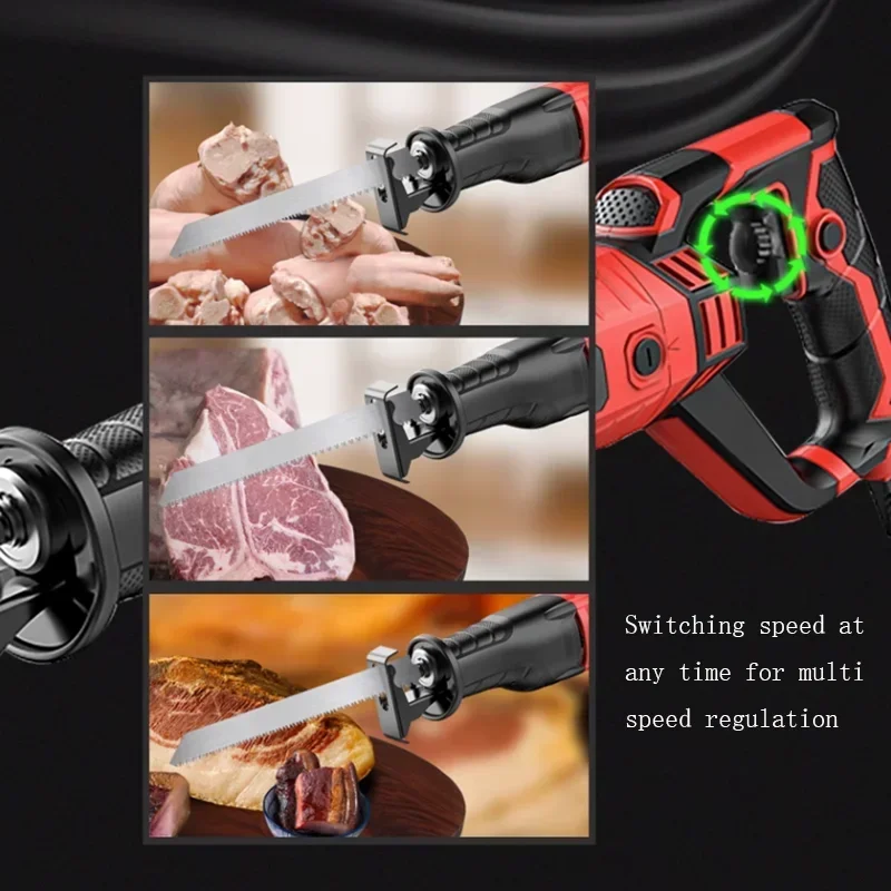 Electric Bone Cutting Machine Bone Sawing Machine for Home Trotters Steak Frozen Meat Frozen Fish Bone Chainsaw Cutting Tools