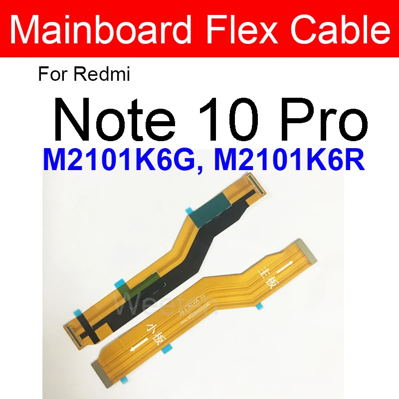 LCD Motherboard Konektor Kabel Fleksibel untuk Xiaomi Redmi Note 10 Note 10S Note 10 Pro Max 5G Mainboard LCD Layar Konektor Pita