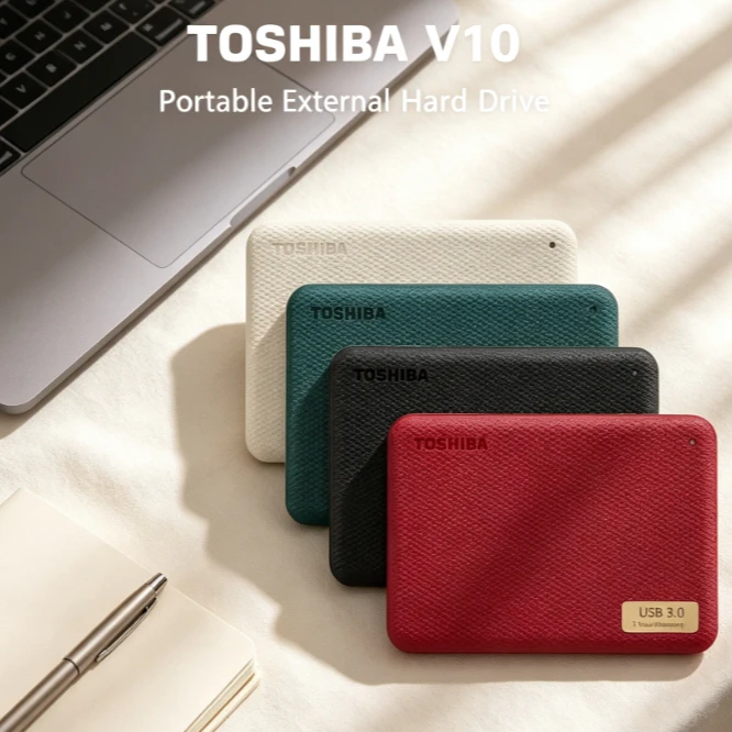 Toshiba V10 Canvio Advanced Mobile External Hard Drive 2.5" USB3.0 High Speed 1TB 2TB HDD For Computer Laptop Data Backup