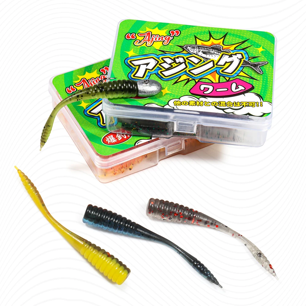 Spinpoler Micro Soft Worm Stick – Vinilo drop shot flotante segmentado