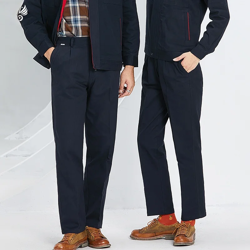 

Pure Cotton Workwear Pants Anti-Scald Wear Resistant ian Maintenance Workers Construction Site Long Pants Work orms
