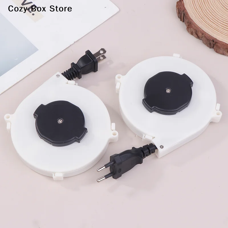 [ZY]Automatic Retractable Power Reel Cable 220v Camping Wires Power Reel Cable Sleeves US EU Plug Reel Cable 1.6m[ZY]