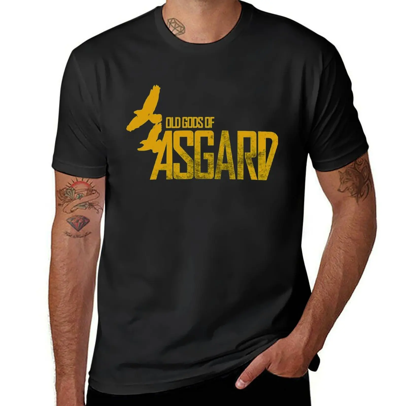 Alan Wake Inspired Old Gods of Asgard Band T-Shirt kawaii clothes aesthetic clothes quick-drying mens tall t shirts