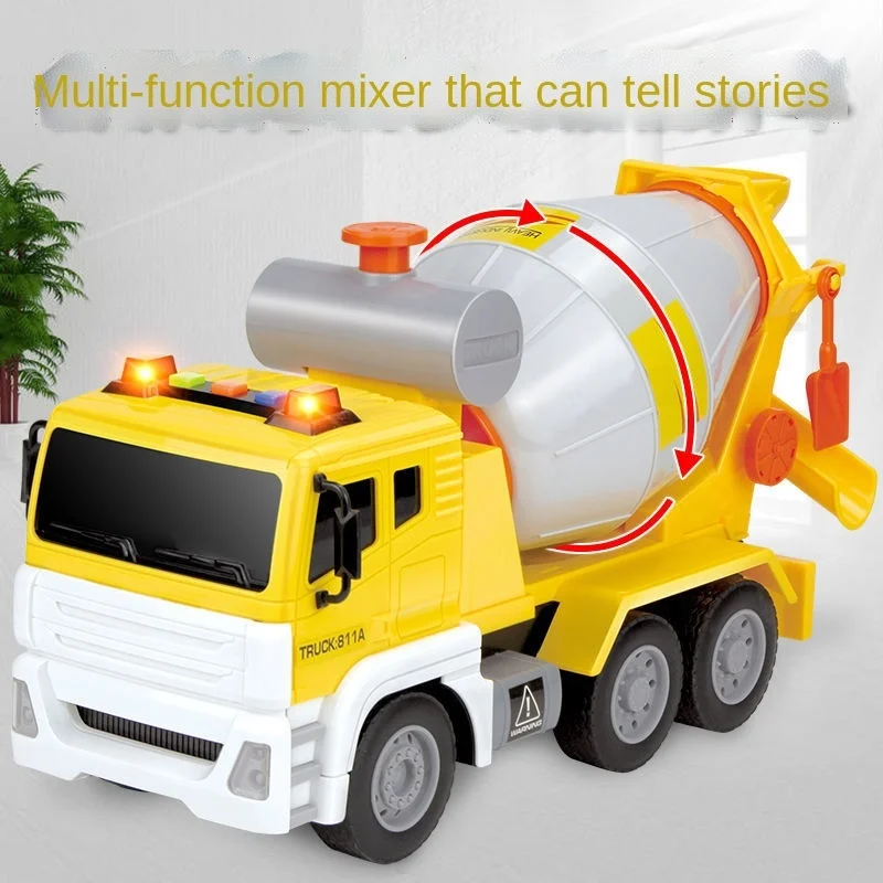 Large Size Children Inertia Large Simulation Toy Engineering Mixing Model Cement Dump Truck Model Children Toys Gift New 2022