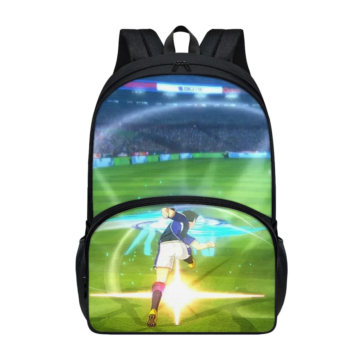 

FORUDESIGNS Middle School Students Schoolbags Practical New Captain Tsubasa Design School Backpacks Double Zipper Class Travel