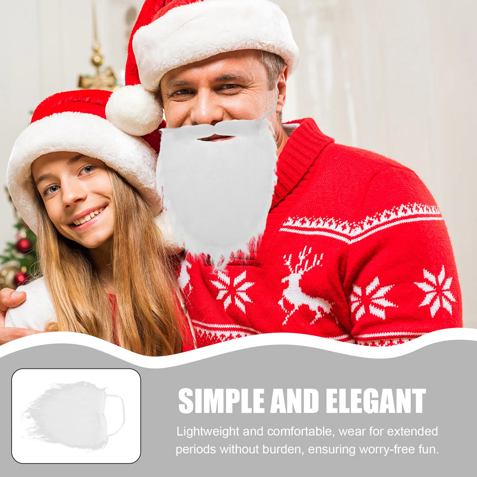 12 stücke Gefälschte Schnurrbart Realistische Bart Requisiten Santa Kostüm Zubehör Für Männer Frauen Party Cosplay Maskerade