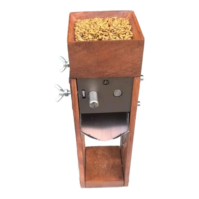 Household Manual Stainless Steel, Roller Wood Malt Crusher, Flattening Crusher