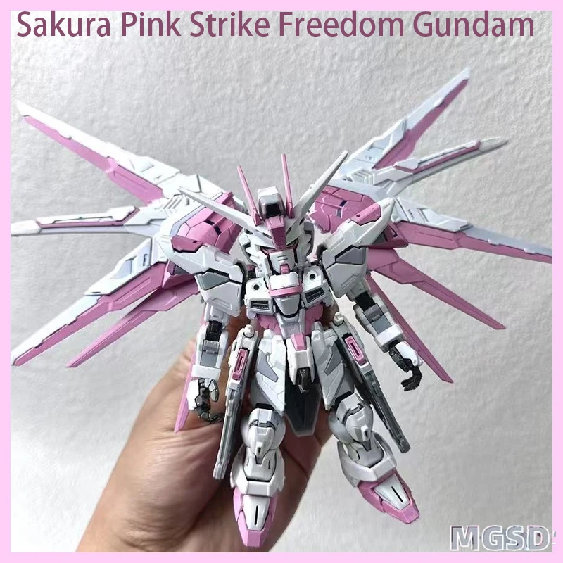 Heißer neuer GAOGAO MGSD Sakura Pink Strike Freedom überarbeiteter Bausatz Anime Actionfigur Spielzeug Geschenk 2026