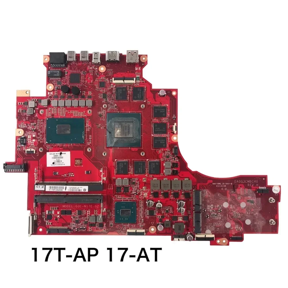 For HP OMEN X 17T-AP 17-AT Laptop Motherboard DA0G3CMBCH0 940622-001 940622-601 Mainboard 100%Tested OK Fully Work Free Shipping