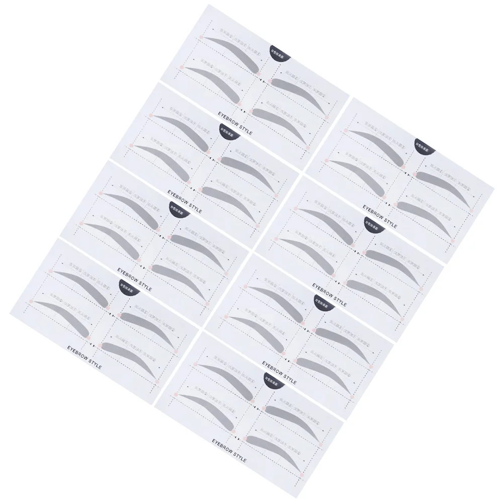 

Eyebrow Stencils Stickers 2 Bags Simple Makeup Tools Card Template Reusable Precise Tracing Easy Drawing Symmetrical Brows