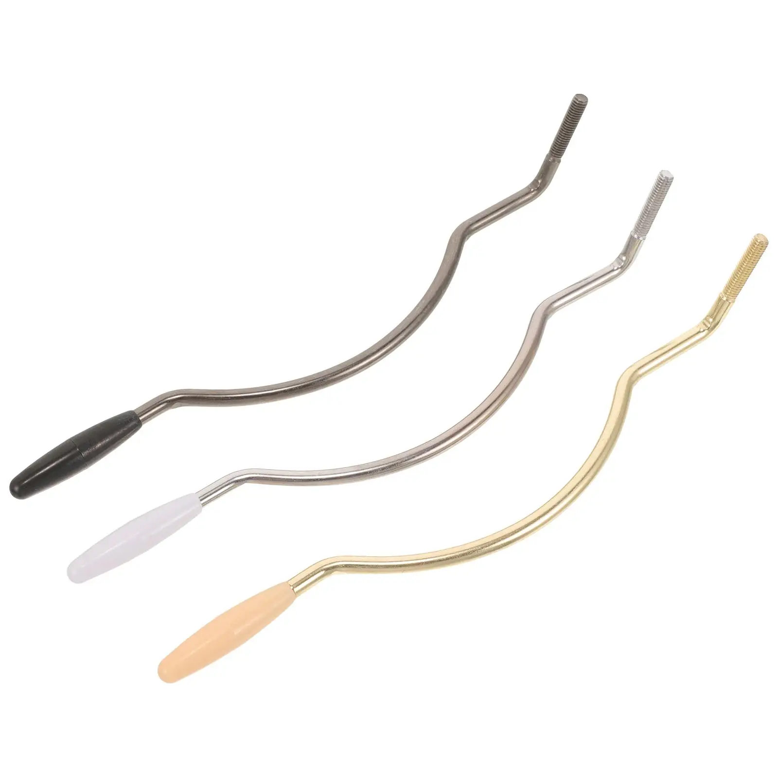 

3 Pcs Electric Guitar Tremolo Arm Whammy Bar Body Bridge Thread Metal for Pedal
