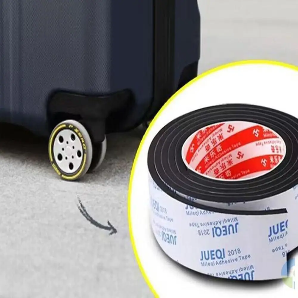 EVA Luggage Wheels Soundproof Sticker Wear-resistant Shock Absorption Suitcase Wheels Protection Sticker Anti-slip Reduce Noise